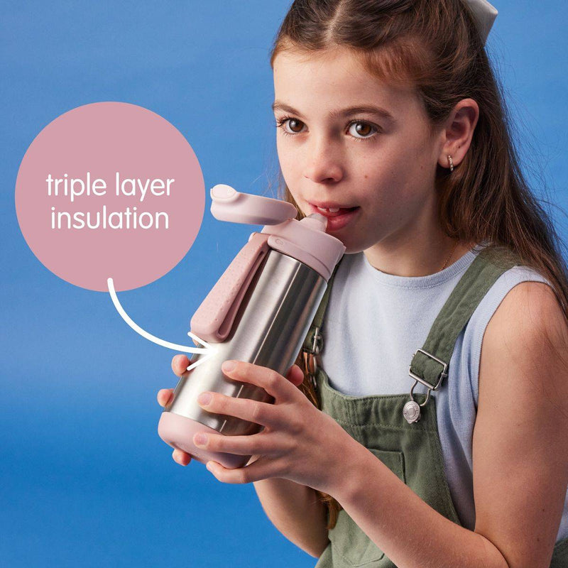 B.Box Hydratio Insulated Drink Bottle Blush Crush 500ml