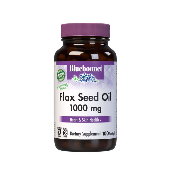 Bluebonnet Flax Seed Oil 1000mg 100 Softgels