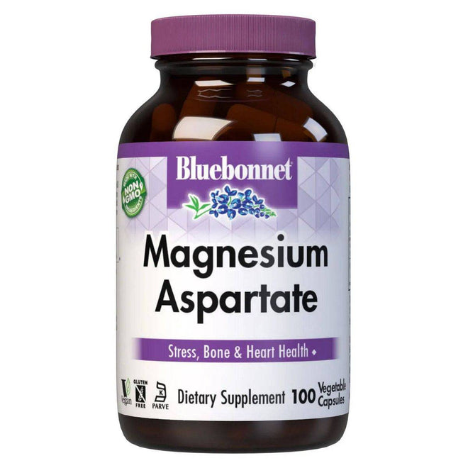 Bluebonnet Magnesium Aspartate 100 Vegetable Capsules