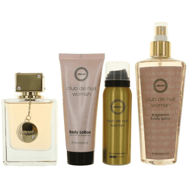 Armaf Club De Nuit Woman EDT 105ml + Deo 50ml + Body Lotion 100ml + Body Splash 250ml Gift Set