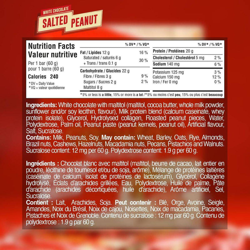 Grenade Protein Bar White Chocolate Salted Peanut 60g