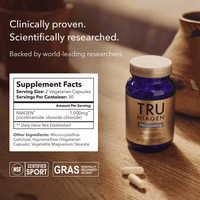 Tru Niagen NAD+ Booster 1000mg 60 Capsules