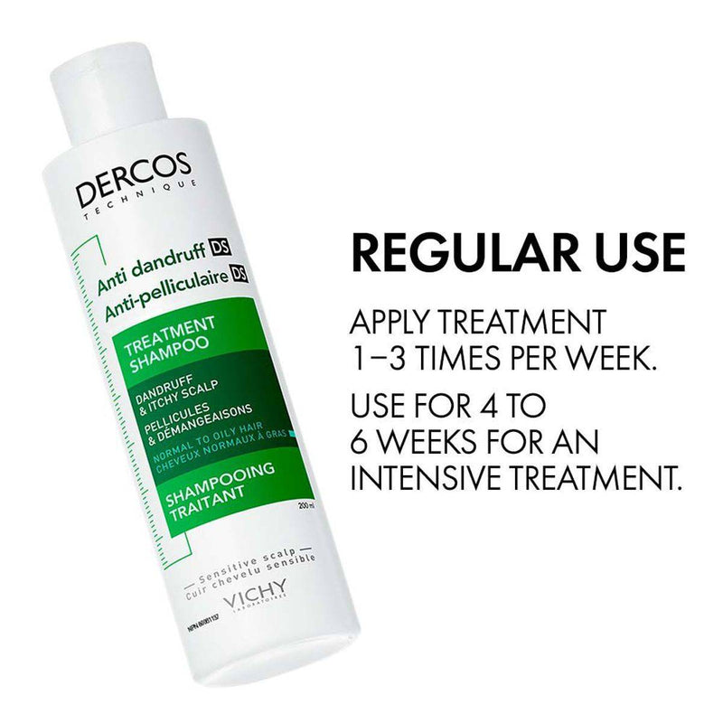 Vichy Dercos Anti-Dandruff DS Shampoo For Normal To Oily Hair Refill 390ml