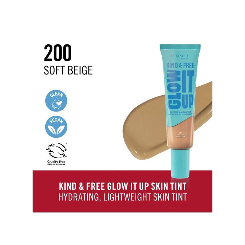 Rimmel Kind & Free Glow It Up 200 Soft Beige 30ml