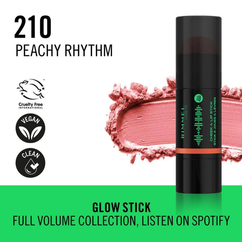 Rimmel Spotify Collection Cheek & Lip Stick 210 Peachy Rythm 6g