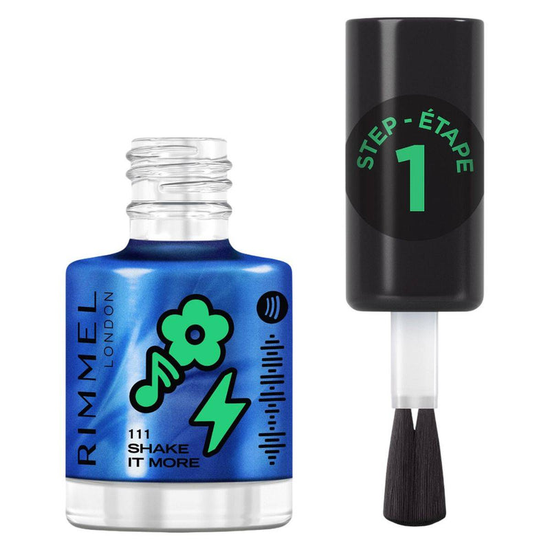 Rimmel Spotify Collection Super Gel Nail Polish Blue Chrome 12ml