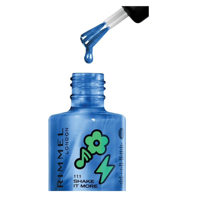 Rimmel Spotify Collection Super Gel Nail Polish Blue Chrome 12ml