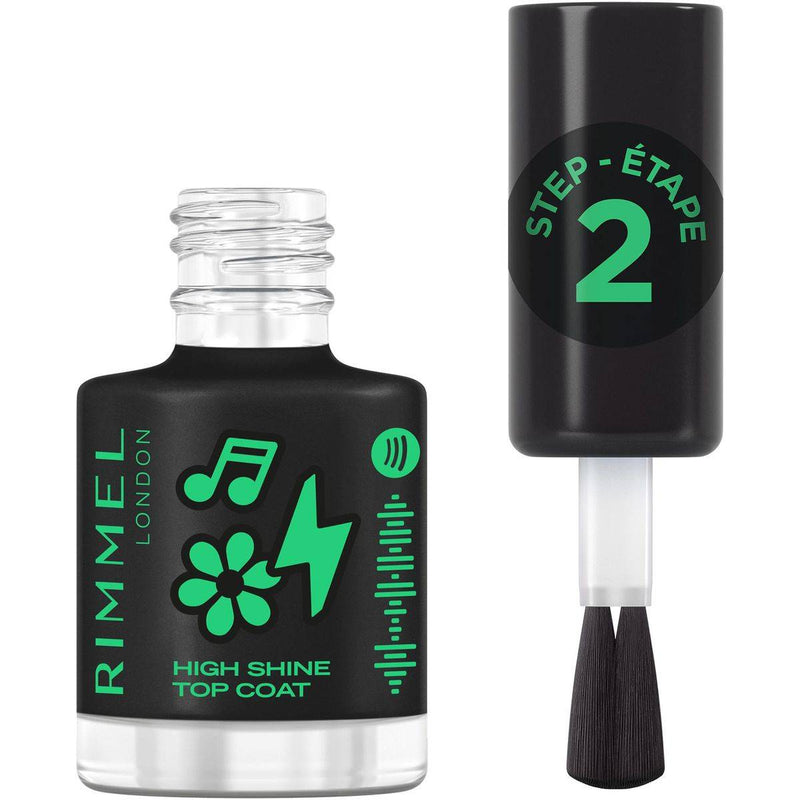 Rimmel Spotify Collection Super Gel Lacquer High Shine Top Coat 12ml