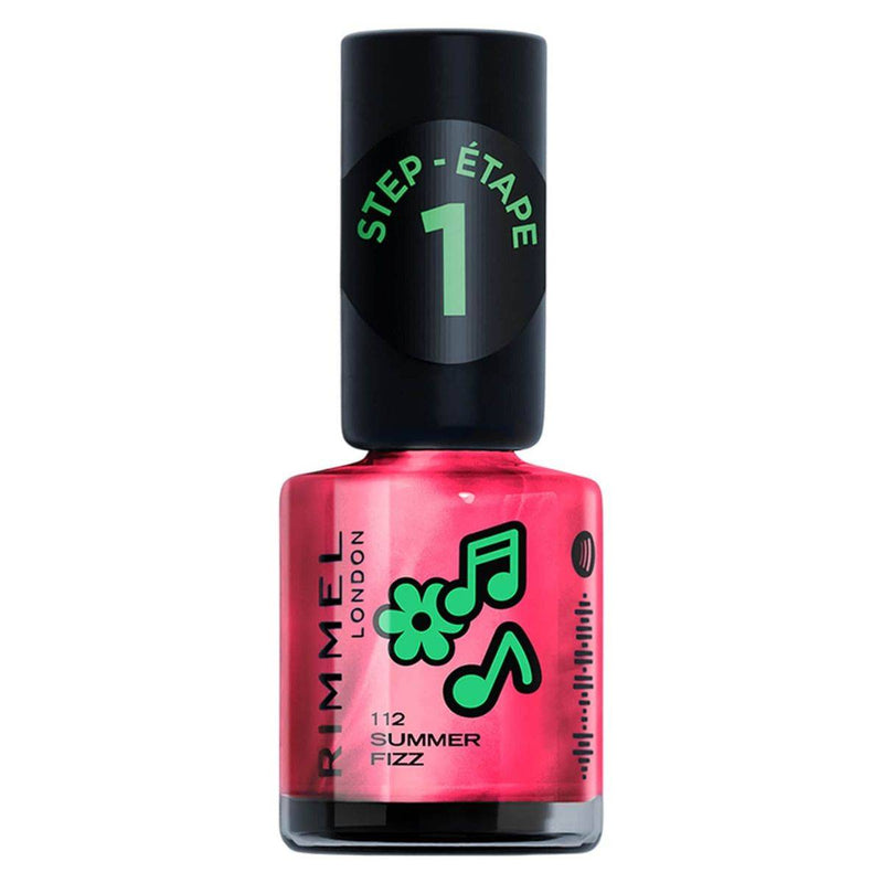 Rimmel Spotify Collection Super Gel Nail Polish Pink Chrome 12ml
