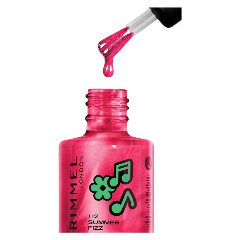 Rimmel Spotify Collection Super Gel Nail Polish Pink Chrome 12ml