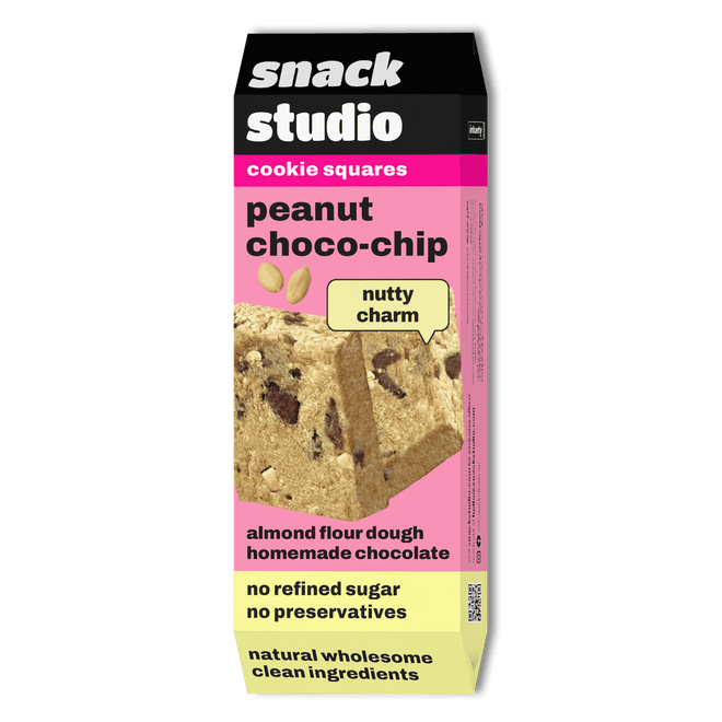 Snack Studio Cookie Squares Peanut Choco Chip Cookie 40g