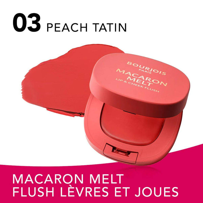 Bourjois Macaron Melt Lip & Cheek Flush 003 Peach Tatin