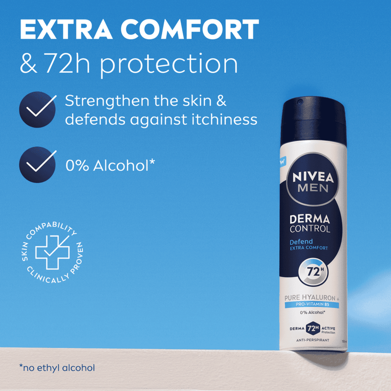 Nivea Men Deodorant Spray Derma Control Defend Clear 150ml