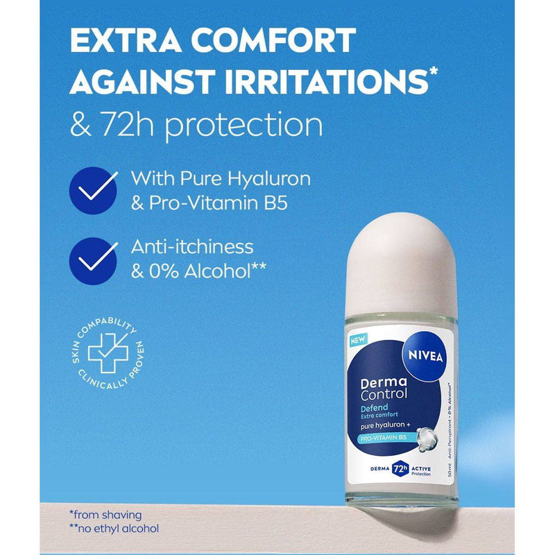 Nivea Deodorant Roll On Derma Control Defend 50ml
