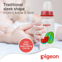 Pigeon Peristaltic Nipple Plastic Bottle Decorated Fruits 240ml