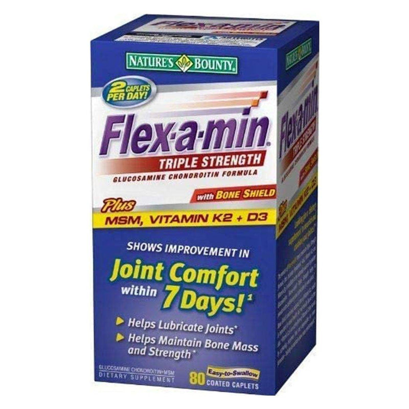 Natures Bounty Flex-A-Min Triple Strength 80 Tablets