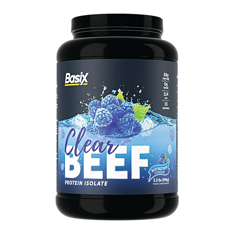 Protein Isolate Blue Raspberry Basix Clear Beef Protein Isolate Blue Raspberry 998g – Chemist ...