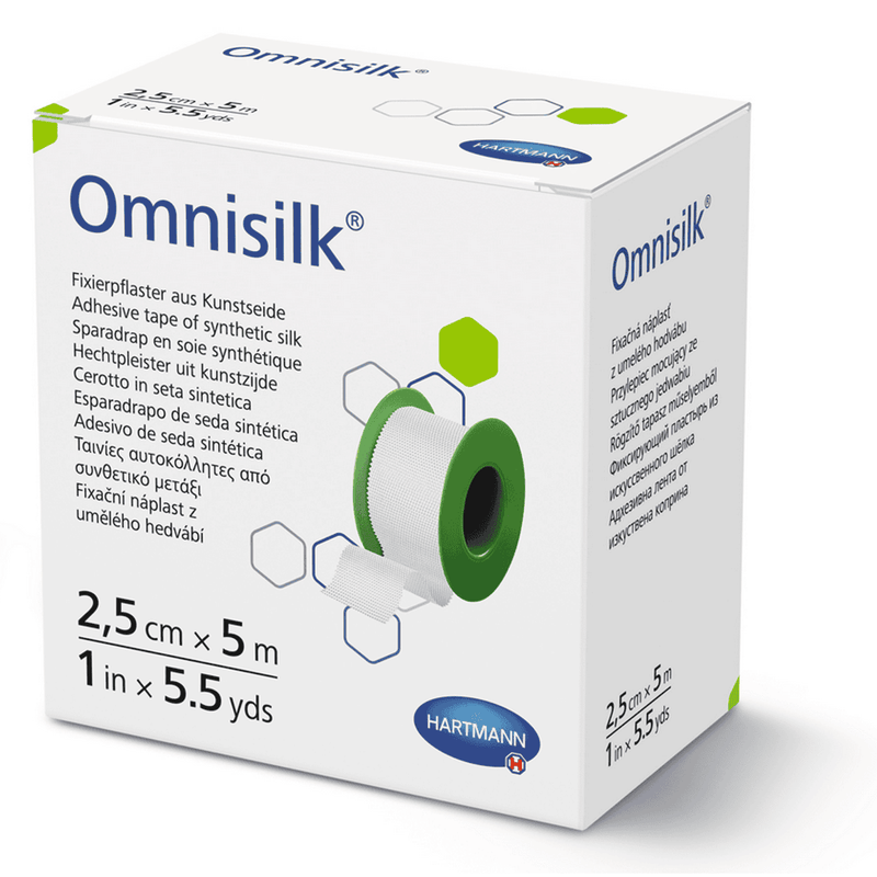 Omnisilk Adhesive Silk Tape 2.5cm x 5m