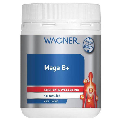 Wagner Vitamins Mega B+ 100 Capsules