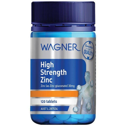 Wagner Vitamins High Strength Zinc 120 Tablets