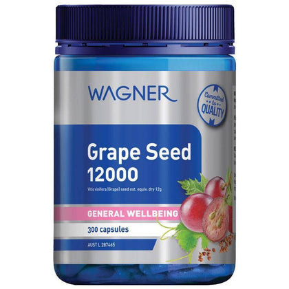 Wagner Vitamins Grape Seed 12,000 300 Capsules