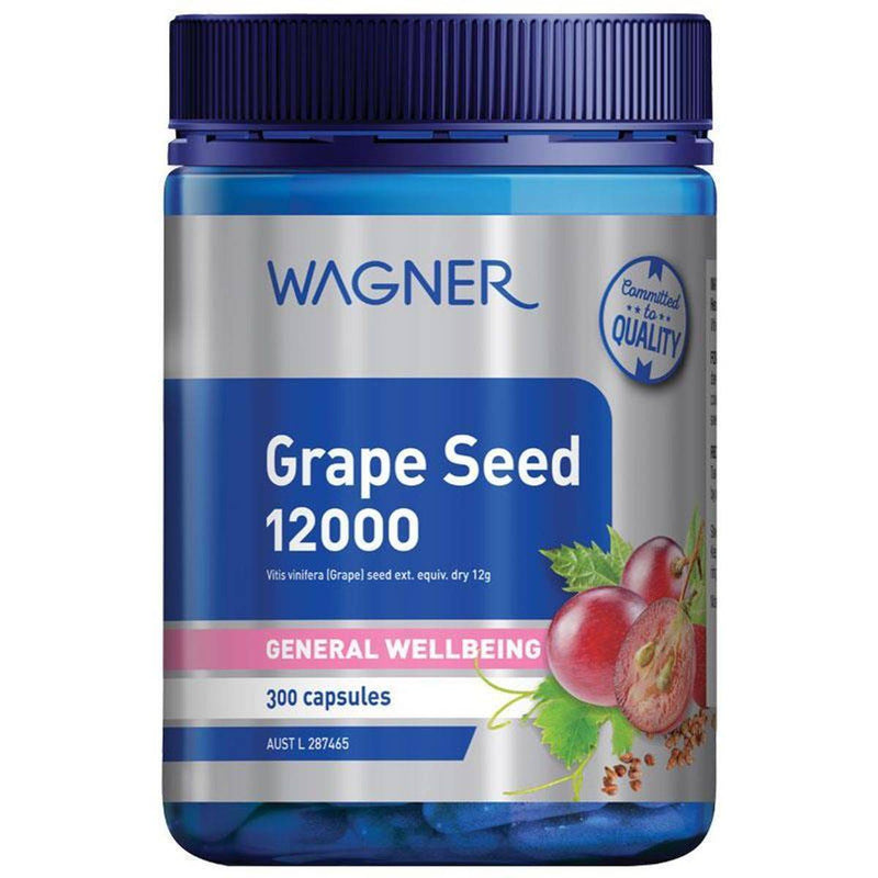 Wagner Vitamins Grape Seed 12,000 300 Capsules