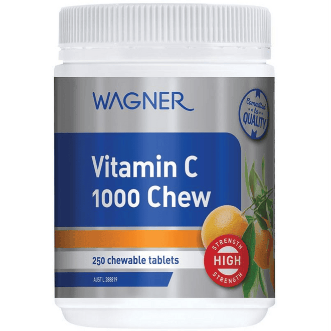 Wagner Vitamins Vitamin C 1,000 250 Chewable Tablets