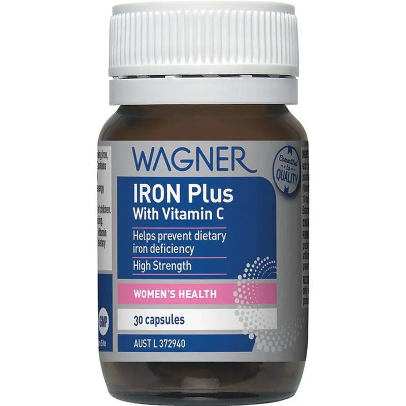 Wagner Vitamins Iron Plus 30 Capsules