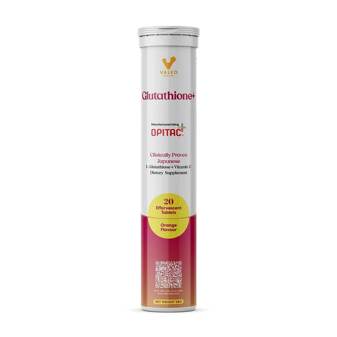 Valeo Glutathione Orange 20 Effervescent Tablets