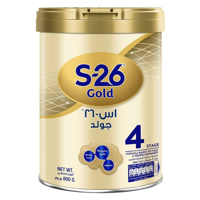 S26 Gold Growing Up Formula Stage 4 (3-6 Years) 800g