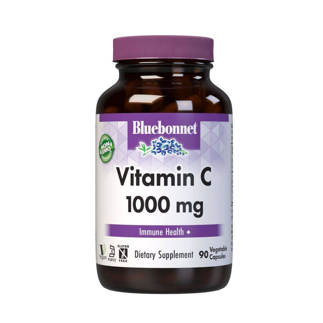 Bluebonnet Vitamin C 1000mg 90 Vegetable Capsules