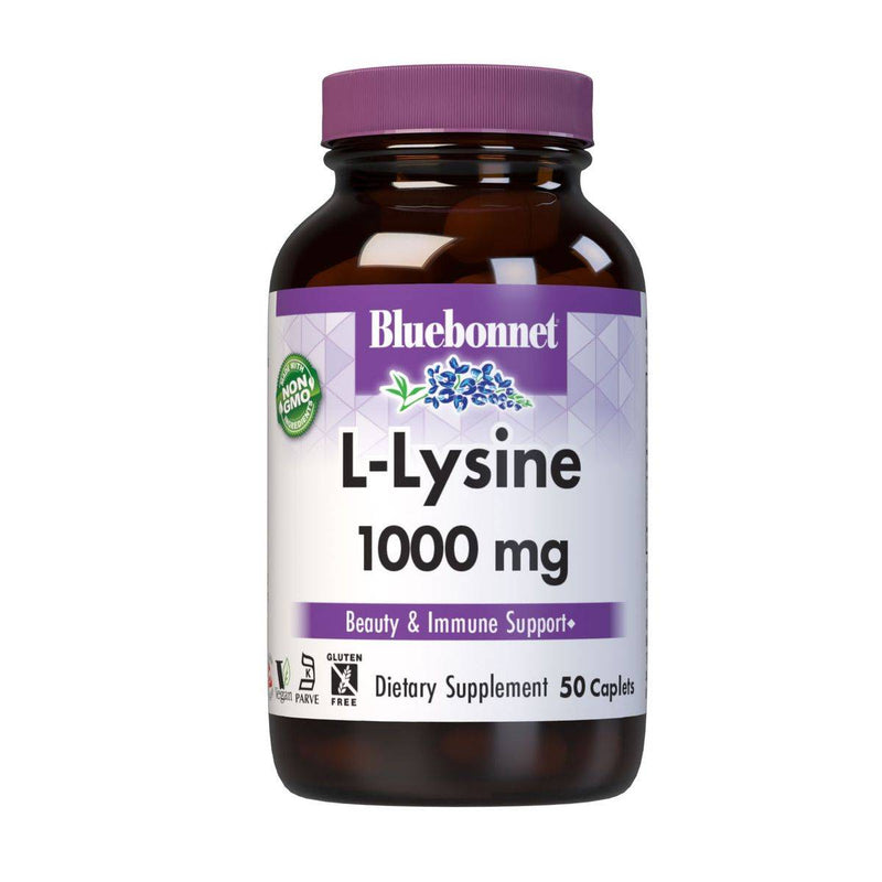 Bluebonnet L-Lysine 1000mg 50 Caplets