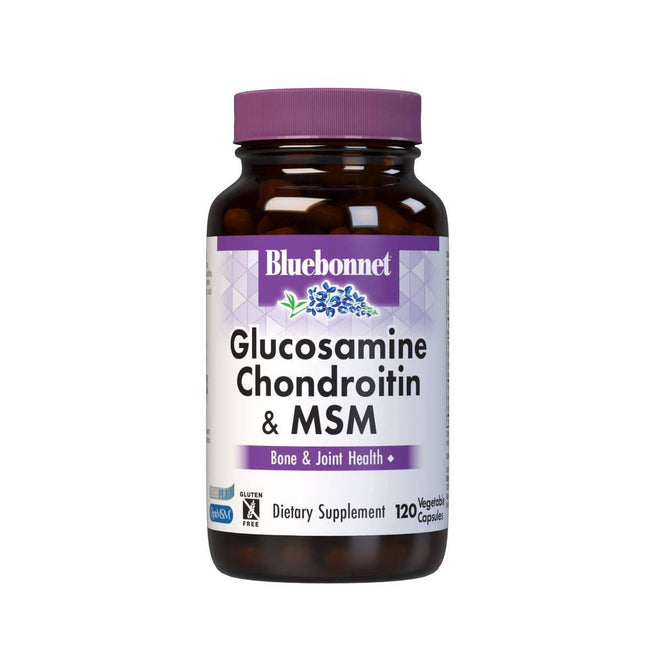 Bluebonnet Glucosamine Chondroitin & MSM 120 Vegetable Capsules