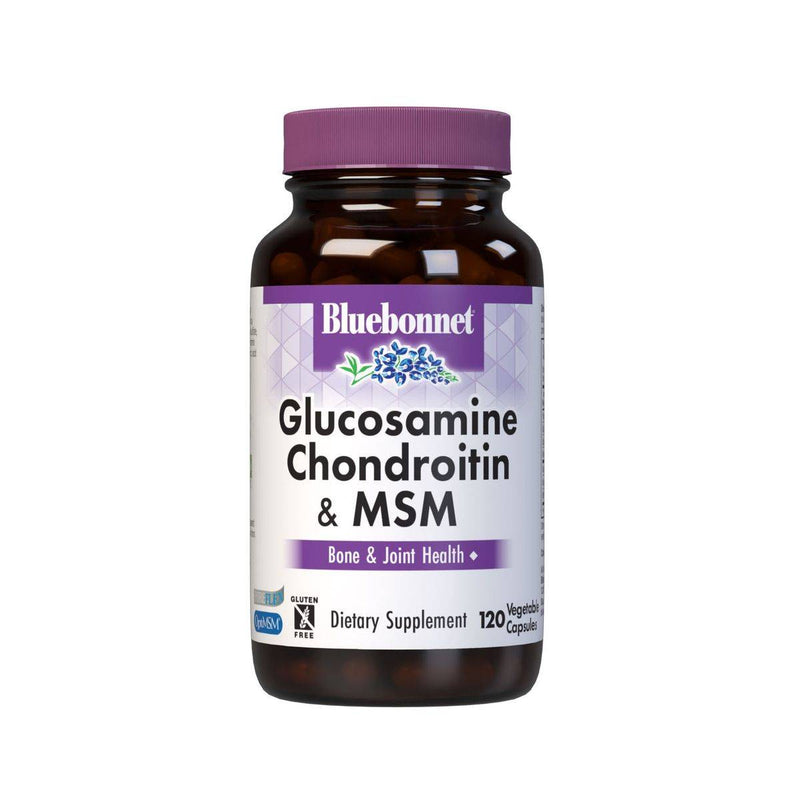 Bluebonnet Glucosamine Chondroitin & MSM 120 Vegetable Capsules