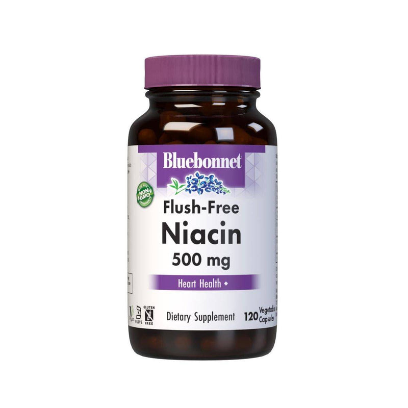 Bluebonnet Niacin 500mg 120 Vegetable Capsules