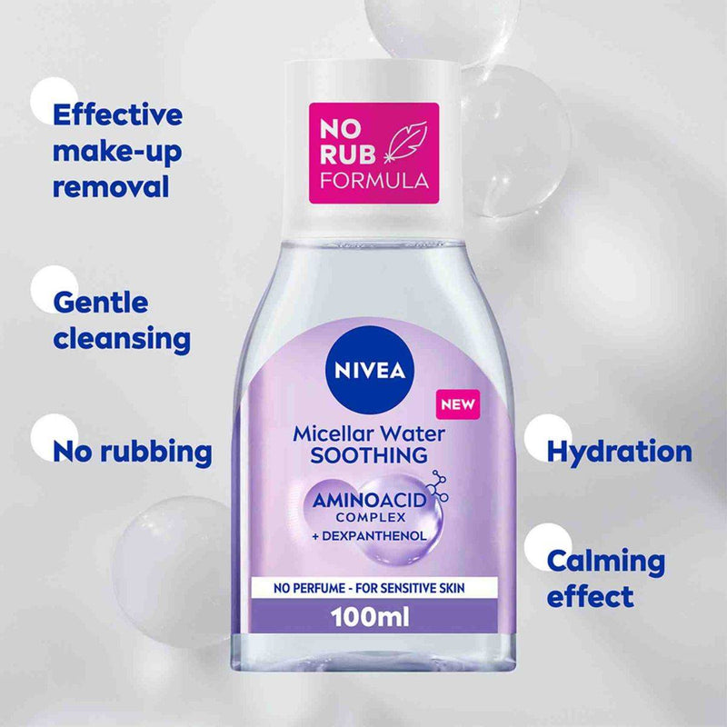 Nivea Face Makeup Remover Micellar Water Soothing 100ml