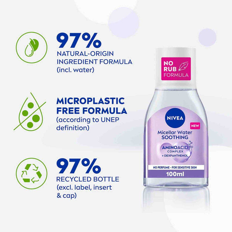 Nivea Face Makeup Remover Micellar Water Soothing 100ml