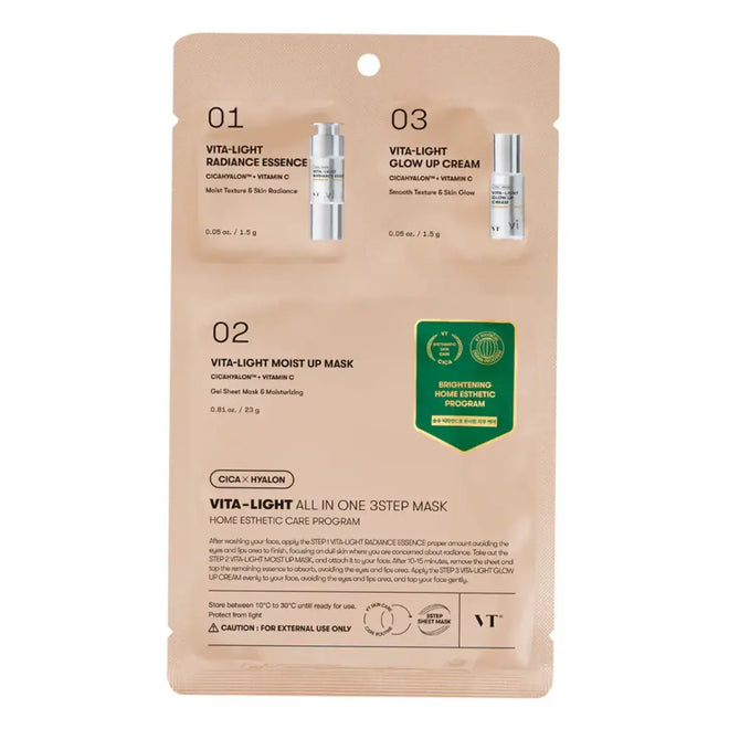 VT Cosmetics Vita Light All In One 3 Step Mask