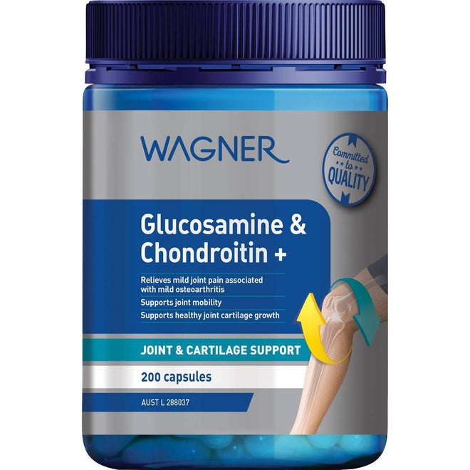 Wagner Vitamins Glucosamine and Chondroitin + 200 Capsules