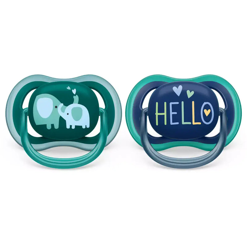Philips Avent Ultra Air Pacifier 18 Months+ Boy Deco 2 Pack