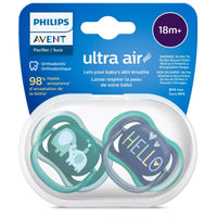 Philips Avent Ultra Air Pacifier 18 Months+ Boy Deco 2 Pack
