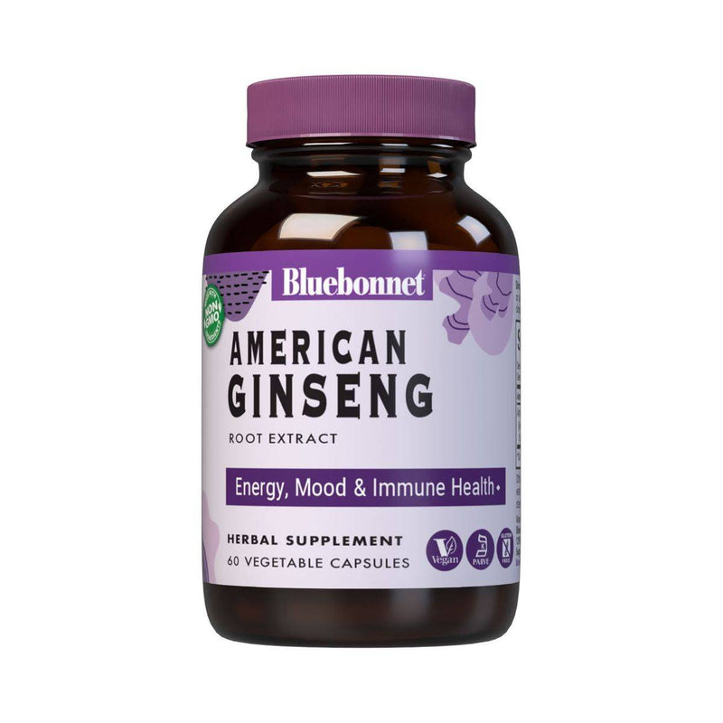 Bluebonnet American Ginseng Root Extract 60 Capsules