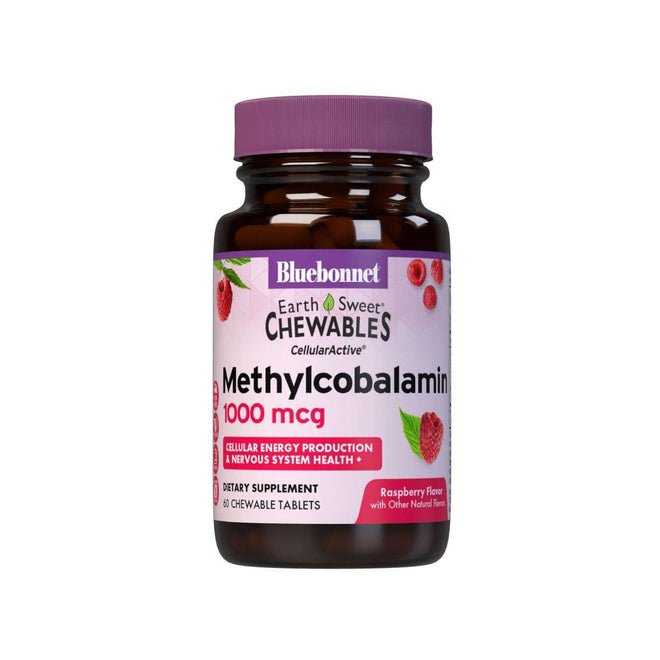 Bluebonnet Methylcobalamin 1000mcg 60 Chewable Tablets