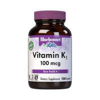 Bluebonnet Vitamin K1 100mcg 100 Caplets