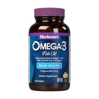 Bluebonnet Fish Oil Omega 3 1000mg with DHA 500mg 60 Softgels