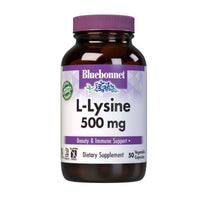 Bluebonnet L-Lysine 500mg 50 Vegetable Capsules