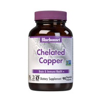 Bluebonnet Chelated Copper 90 Vegetable Capsules