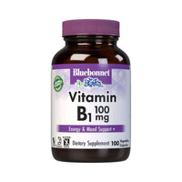Bluebonnet Vitamin B1 100mg 100 Vegetable Capsules