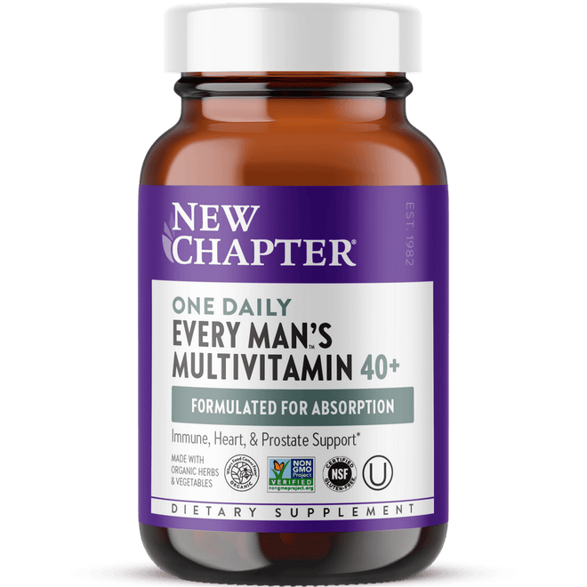New Chapter One Daily Every Mans 40+ Multivitamin 30 Tablets