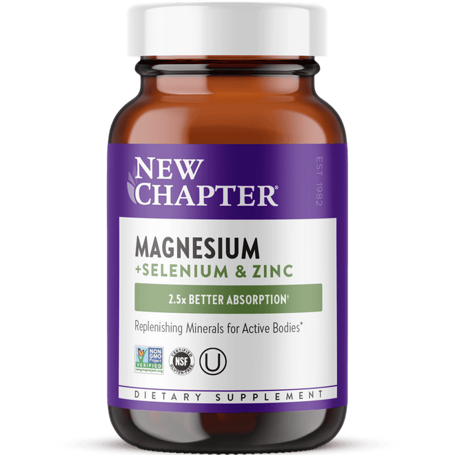 New Chapter Magnesium + Selenium & Zinc 30 Tablets
